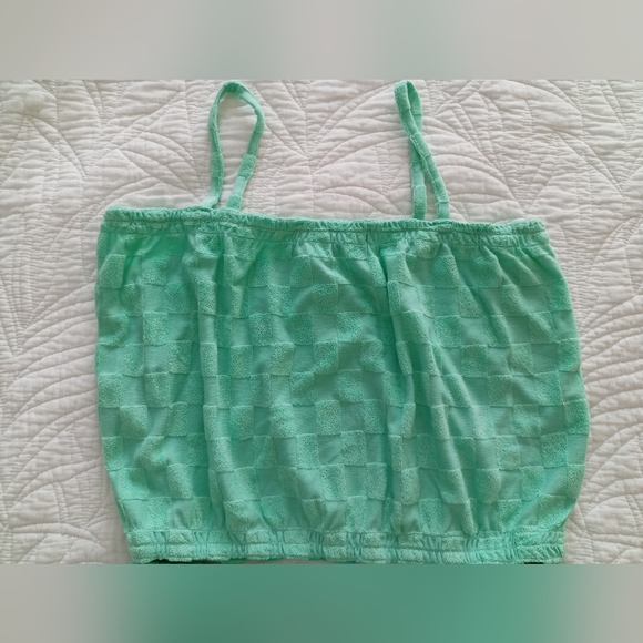 Sleeveless Patterned Loop-Terry Top & Cheer Shorts Set for Girls (Size 18) - Picture 3 of 6